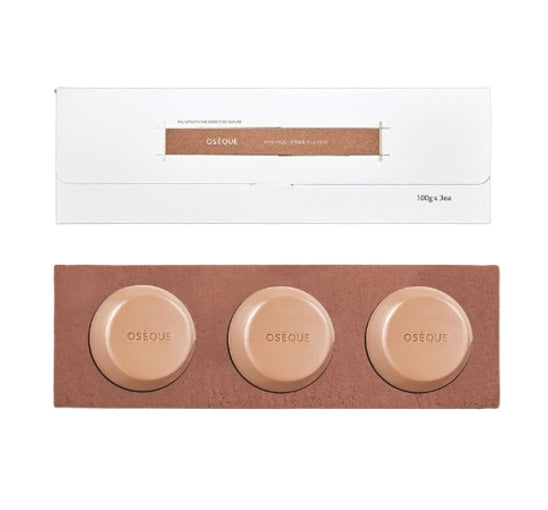 OSEQUE Osec Hwangto Signature Soap Bar, Natural Five-colored Clay Cleansing Soap(3ea x 100g) from Korea by OSEQUE
