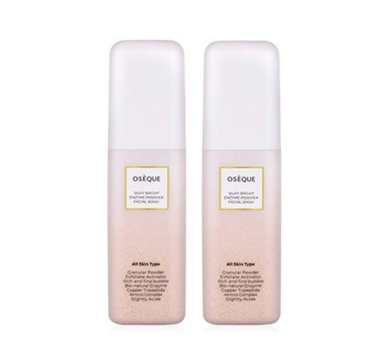 2 x OSEQUE Silky Bright Enzyme Powder Facial Wash 50g from Korea by OSEQUE