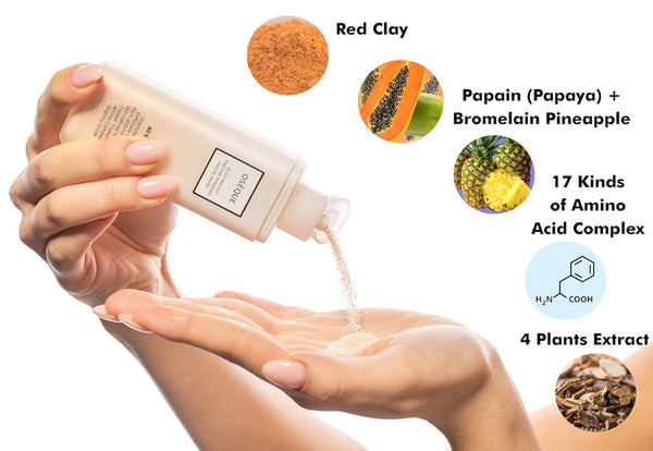 OSEQUE Silky Bright Enzyme Powder Facial Wash 50g from Korea by OSEQUE