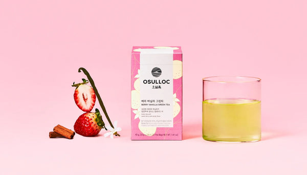 OSULLOC Berry Vanilla Green Tea, 20 tea bags from Korea by OSULLOC