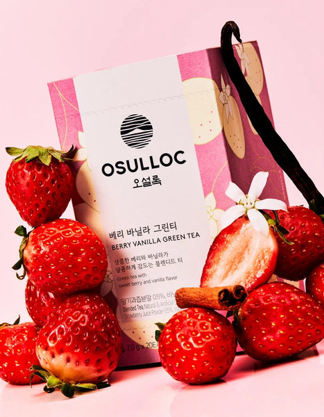 OSULLOC Berry Vanilla Green Tea, 20 tea bags from Korea by OSULLOC