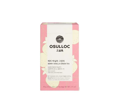 OSULLOC Berry Vanilla Green Tea, 20 tea bags from Korea by OSULLOC