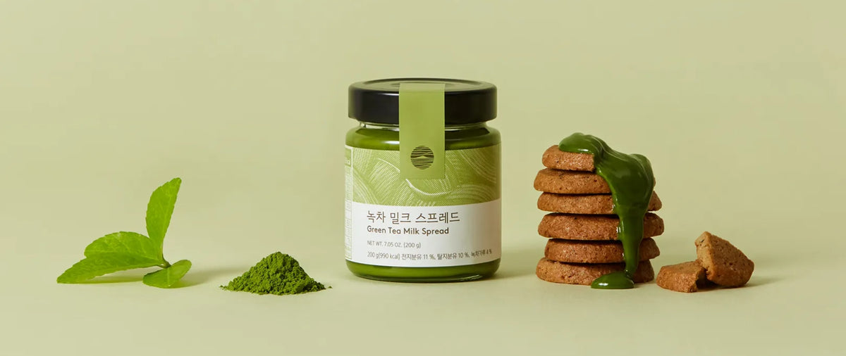 OSULLOC Green Tea Milk Spread 200g from Korea by OSULLOC