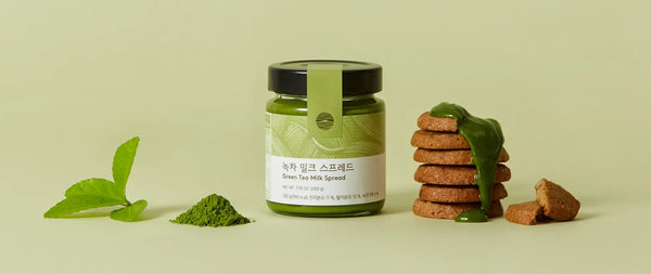 3 X OSULLOC Green Tea Milk Spread, from Jeju from Korea_KT