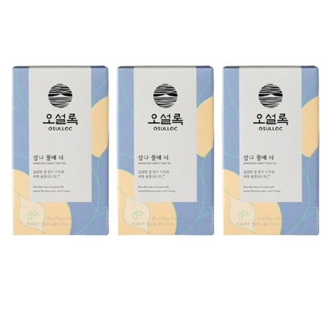 3 x OSULLOC Honey Pear Tea, 1 Box 20ea, from Korea by OSULLOC