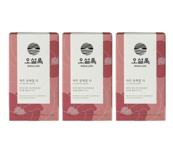 3 x OSULLOC Jeju Camellia Tea, 1 Box 20ea, from Korea by OSULLOC