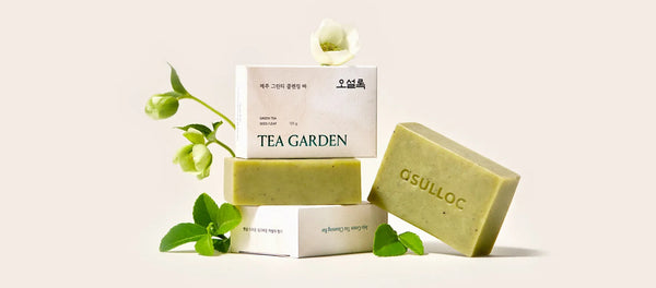 3 X OSULLOC Jeju Green Tea Cleansing Bar, from Korea by OSULLOC