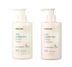 OSULLOC Jeju Green Tea Hand Wash 295ml + Jeju Green Tea Hand Lotion 295ml from Korea