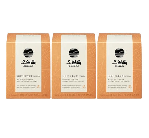 3 x OSULLOC Jeju Samdayeong Tangerine Tea, 1 Box 10ea, from Korea