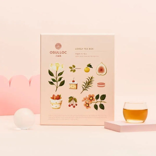 OSULLOC Lovely Tea Gift Set, 12EA (4 Flavors x 3EA) from Korea by OSULLOC