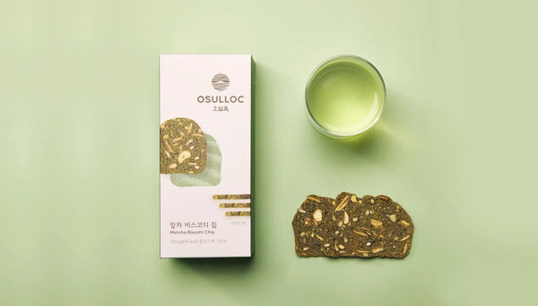 OSULLOC Matcha Biscotti Chip 100g from Korea by OSULLOC