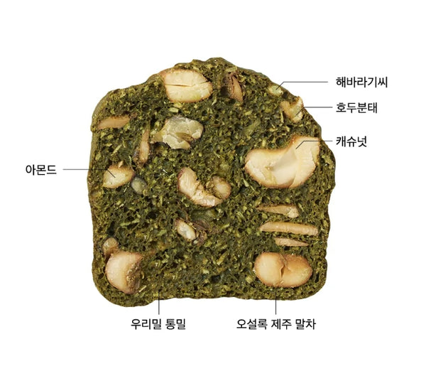 OSULLOC Matcha Biscotti Chip 100g from Korea by OSULLOC