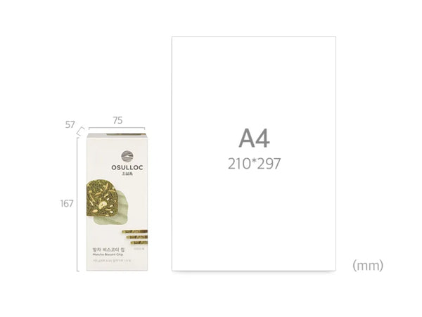 OSULLOC Matcha Biscotti Chip 100g from Korea by OSULLOC