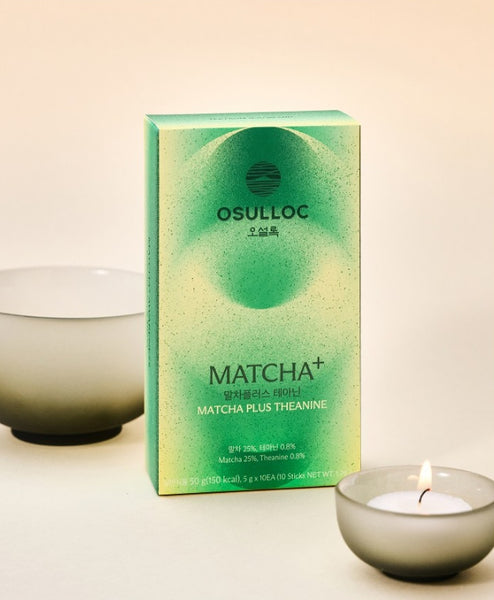 2 x OSULLOC Matcha Plus Theanine 10 Sticks from Korea