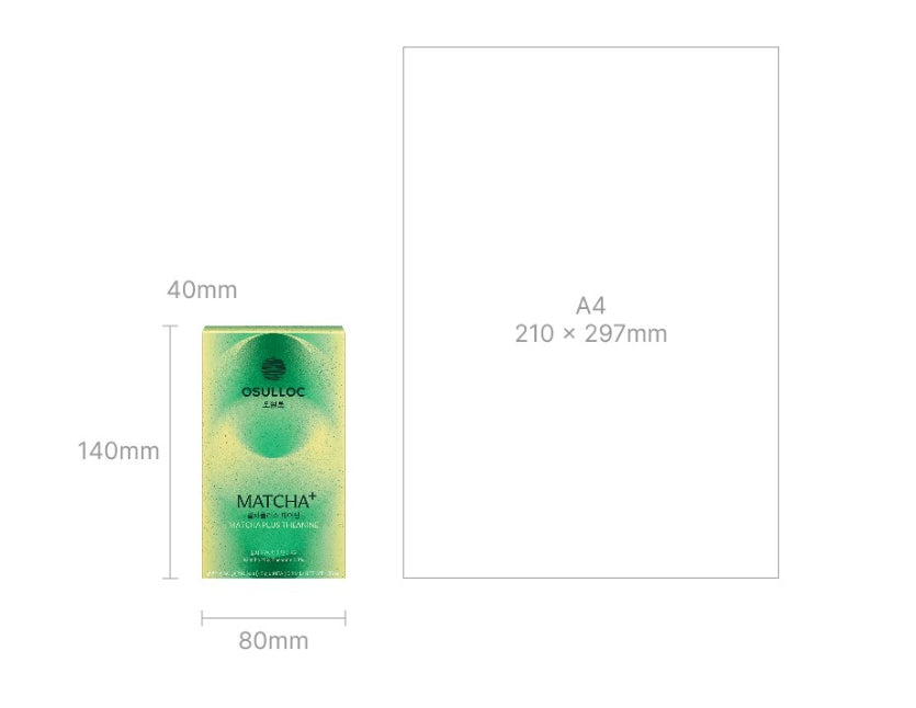 3 x OSULLOC Matcha Plus Theanine 10 Sticks from Korea