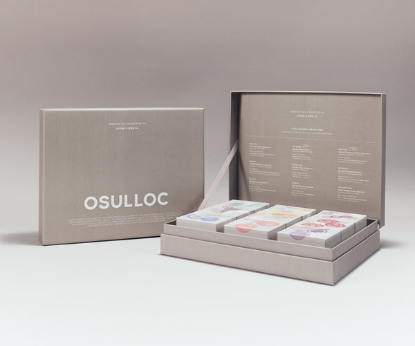 OSULLOC Premium Tea Collection 90 Gift Set (9 Flavors x 10 Tea Bags) from Korea