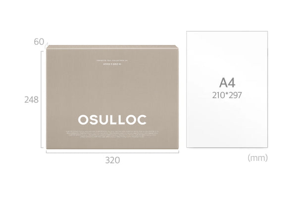 OSULLOC Premium Tea Collection 90 Gift Set (9 Flavors x 10 Tea Bags) from Korea