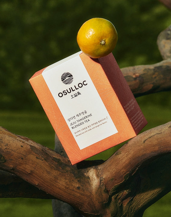 3 X OSULLOC Samdayeon Jeju Tangerine Blended Tea, 1 Box 10 Tea Bags from Korea by OSULLOC