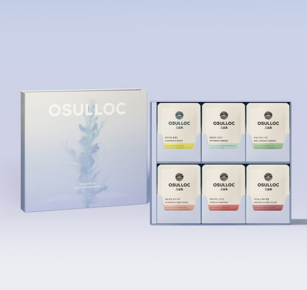 [Caffeine Free] OSULLOC Tea Edition Herb Garden Gift Set (6 Flavors x 4 Tea Bags) from Korea