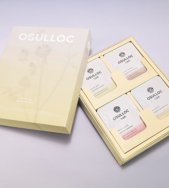 OSULLOC Tea Edition Herb Gift Set, 16 Tea Bags(4 Flavors X 4EA) from Korea by OSULLOC