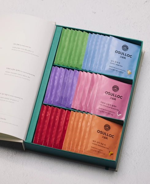 OSULLOC Tea Variation O Gift Set, 36ea ( 6 Flavors X 6 Ea), from Korea by OSULLOC