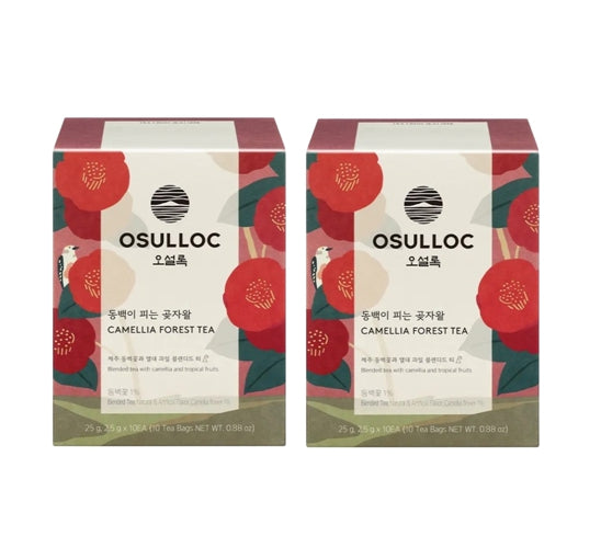 2 x OSULLOC Camellia Forest Tea, 10 Piramid Tea Bags