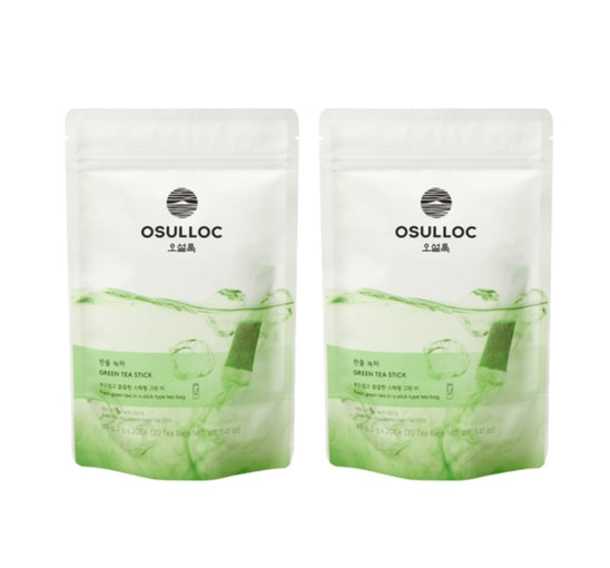 2 x OSULLOC Cold Green Tea, 20 Sticks from Korea