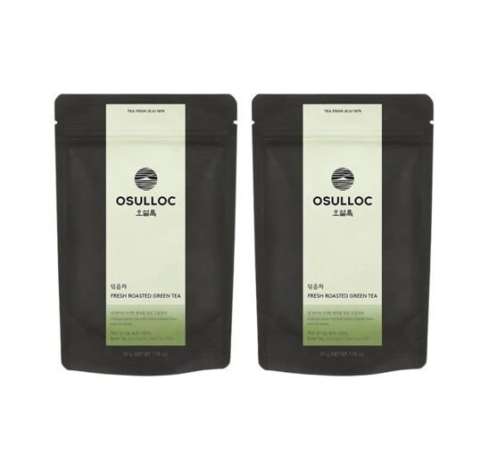 2 x OSULLOC Fresh Roasted Green Tea 50g (Leaf Tea, Green Tea) from Korea