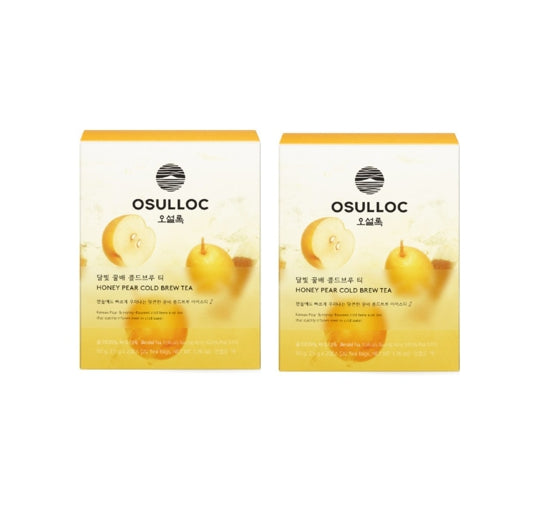 2 x OSULLOC Honey Pear Cold Brew Tea, 20 Tea Bags from Korea