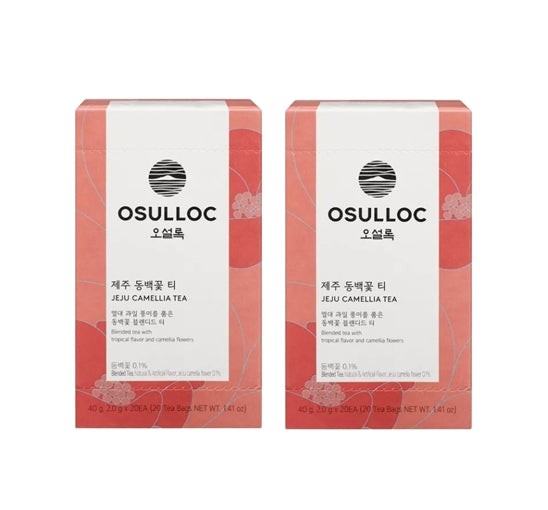 OSULLOC Jeju Camellia Tea, 1 קופסה 20ea, מקוריאה_KT 