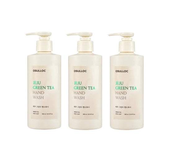 3 X OSULLOC Jeju Green Tea Hand Wash 300ml, from Korea by OSULLOC