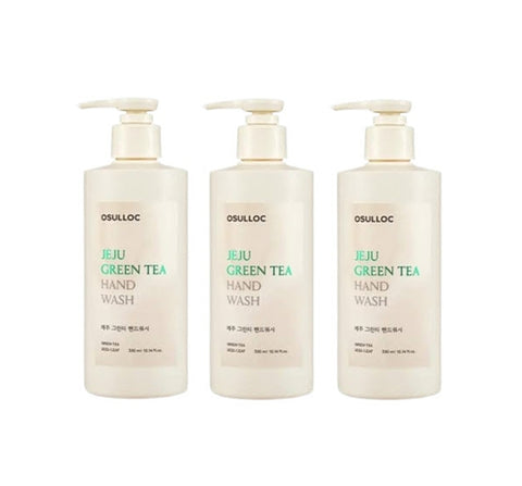 3 X OSULLOC Jeju Green Tea Hand Wash 300ml, from Korea by OSULLOC
