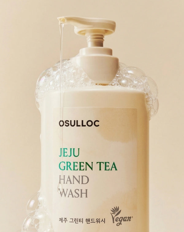 3 X OSULLOC Jeju Green Tea Wash Hand Wash 300ml, מבית Korea_KT