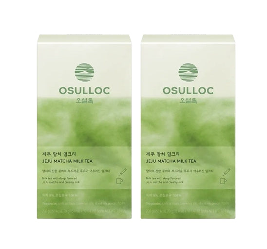OSULLOC Jeju Matcha Milk Tea, 1 קופסה 10 מקלות, מבית Korea_KT