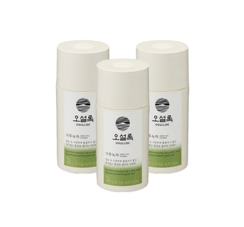 3 X OSULLOC Matcha Powder (Unsweetened), 1 Pack 40g, from Jeju by OSULLOC