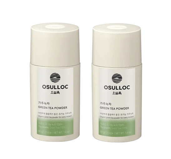 2 x OSULLOC Matcha Powder 40g (Unsweetened) from Korea