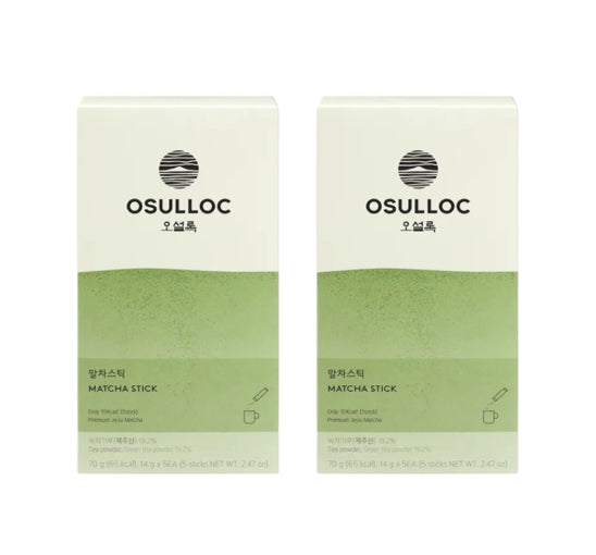 2 x OSULLOC Matcha Stick 5 Sticks from Korea