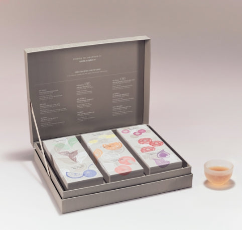 OSULLOC Premium Tea Collection 90 Gift Set, 9 Flavors x 10 Tea Bags from Korea