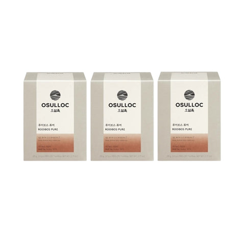 3 X OSULLOC Rooibos Pure, 1 Box 10 Tea Bags, from Korea by OSULLOC