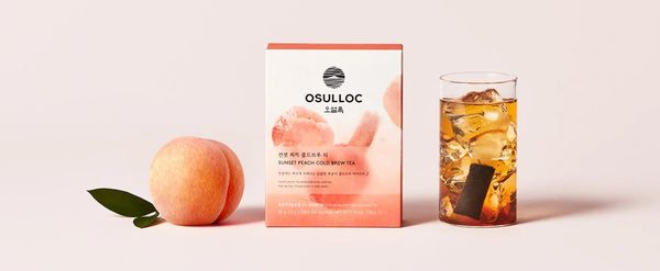 OSULLOC Sunset Peach Cold Brew Tea, 1 Box 20 Tea Bags, from Korea by OSULLOC