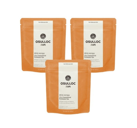 3 X OSULLOC Samdayeon Jeju Tangerine Blended Tea, 1 Pouch X 30g (Loose Leaf Tea) from Korea by OSULLOC