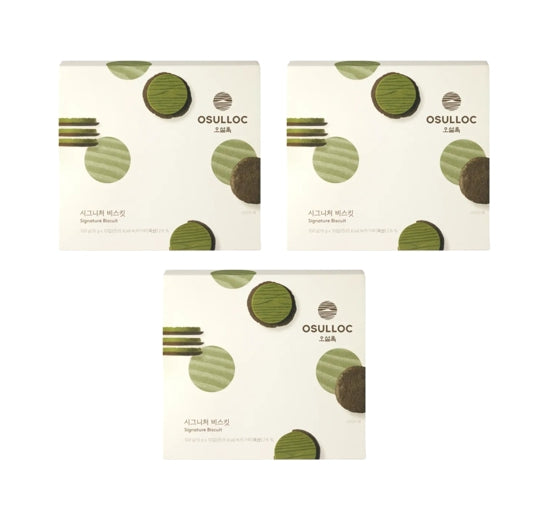 OSULLOC Signature Biscuit, 1 קופסה 10ea, מ-Korea_KT