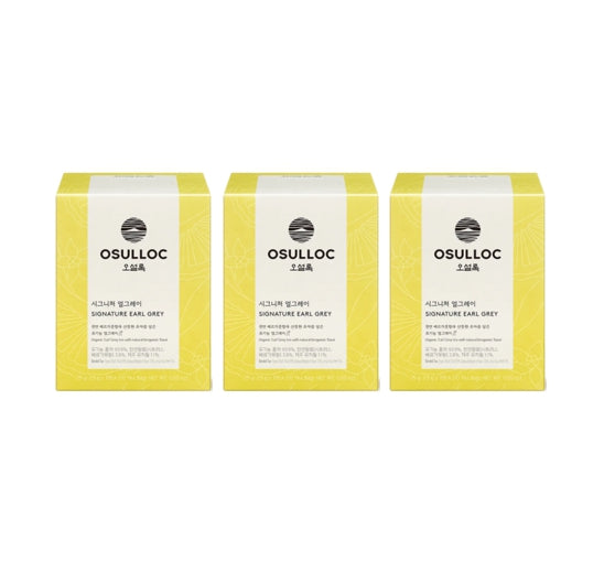 3 X OSULLOC Signature Earl Gray, 1 Box 10 Tea Bags from Korea by OSULLOC