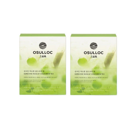 2 x OSULLOC Sunshine Muscat Cold Brew Tea, 20 Tea Bags from Korea