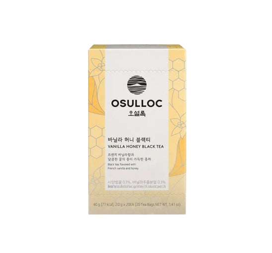 OSULLOC Vanilla Honey Black Tea , 1 Box 20 Tea Bags, from Korea by OSULLOC
