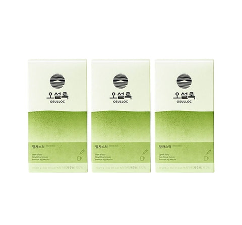 3 X OSULLOC Matcha Stick, 1 Box X 5 Sticks, from Korea_KT by OSULLOC