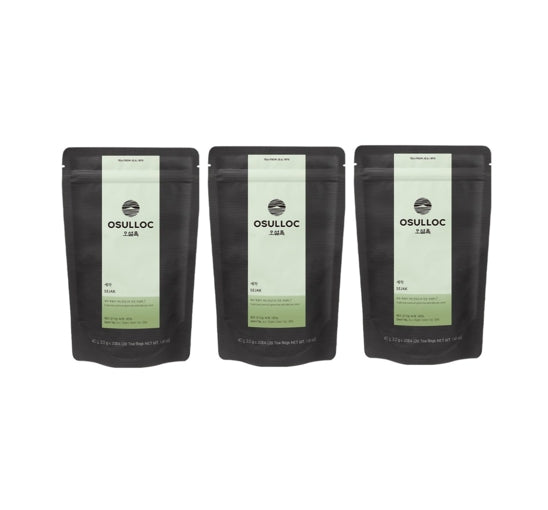 3 X OSULLOC Sejak Green Tea, 1 Pouch 20 Tea Bags, from Korea by OSULLOC