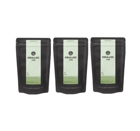3 X OSULLOC Sejak Green Tea, 1 Pouch 20 Tea Bags, from Korea by OSULLOC