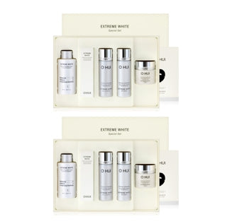 2 x O HUI Extreme White MelaToning Dark Spot Ampoule Essence June 2025 Set (5 Items) from Korea by O HUI