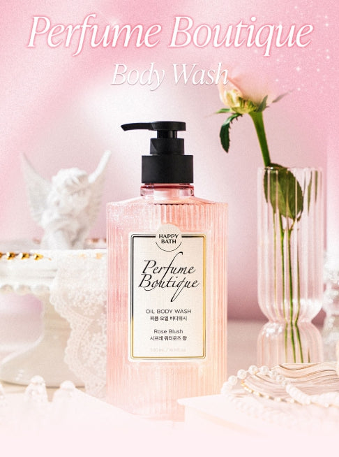 HAPPY BATH Perfume Boutique Oil Body Wash Rose Blush 500ml from Korea by HAPPY BATH